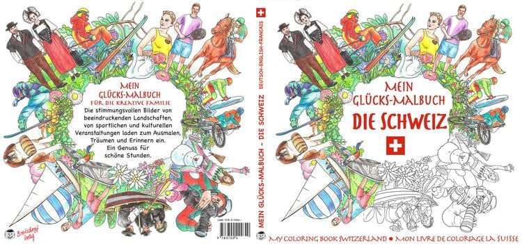 Produktbild: Die Schweiz - Mein Glücks-Malbuch