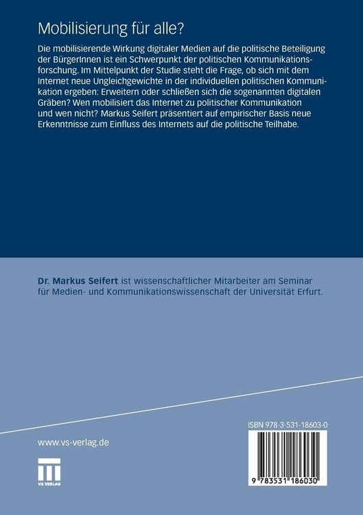 Produktbild: Mobilisierung f&uuml;r alle?