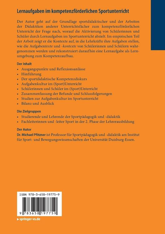 Produktbild: Lernaufgaben im kompetenzf&ouml;rderlichen Sportunterricht