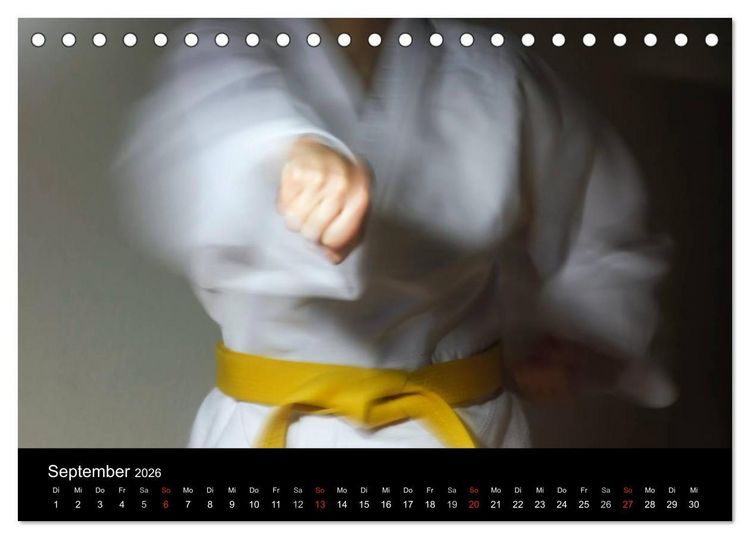 Produktbild: Kampfsport (Tischkalender 2026 DIN A5 quer), CALVENDO Monatskalender