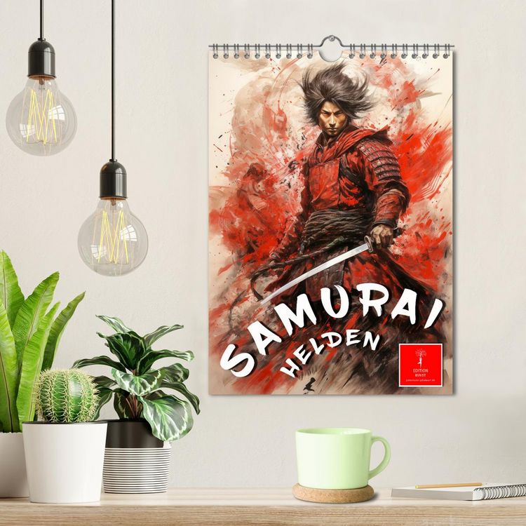 Produktbild: Samurai Helden (Wandkalender 2026 DIN A4 hoch), CALVENDO Monatskalender