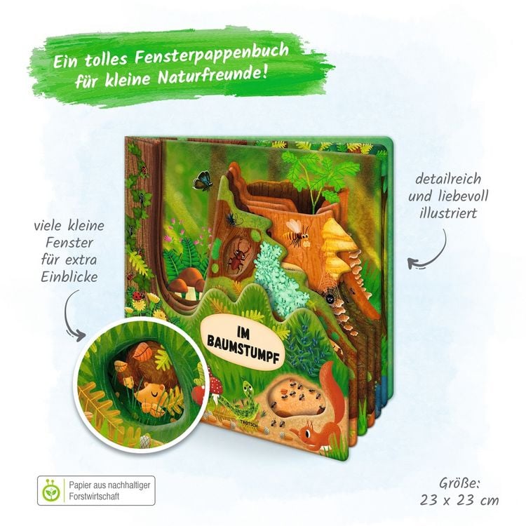 Produktbild: Tr&ouml;tsch Fensterbuch Im Baumstumpf