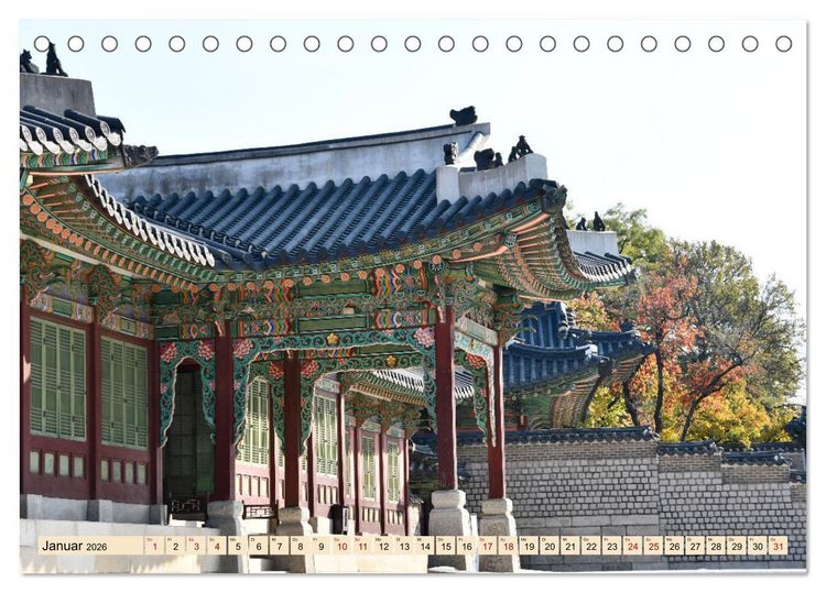 Produktbild: S&uuml;dkoreas Herbstf&auml;rbung (Tischkalender 2026 DIN A5 quer), CALVENDO Monatskalender