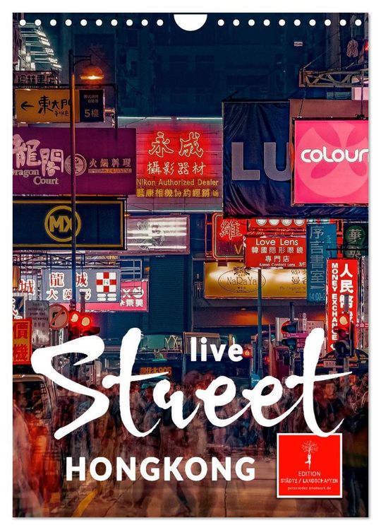 Produktbild: Hongkong Street live (Wandkalender 2026 DIN A4 hoch), CALVENDO Monatskalender