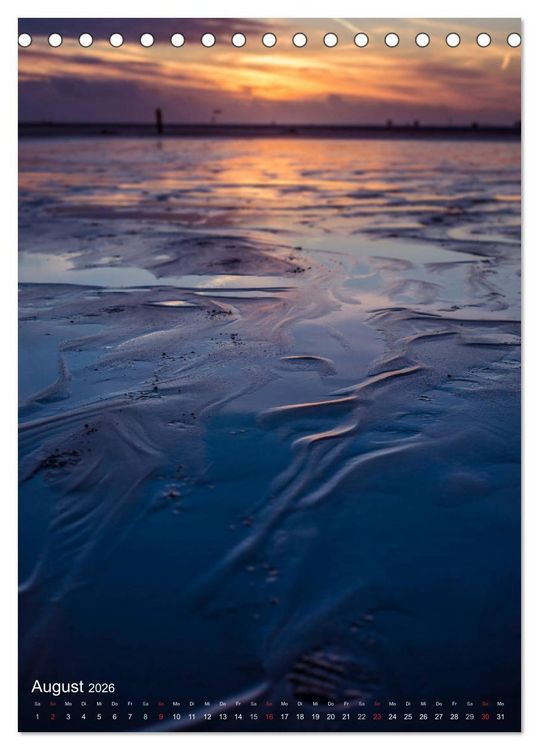 Produktbild: Farbenpracht Nordsee (Tischkalender 2026 DIN A5 hoch), CALVENDO Monatskalender