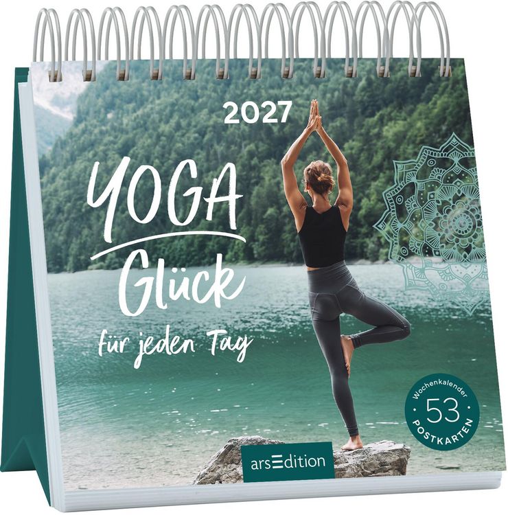 Produktbild: Postkartenkalender Yogagl&uuml;ck f&uuml;r jeden Tag 2027