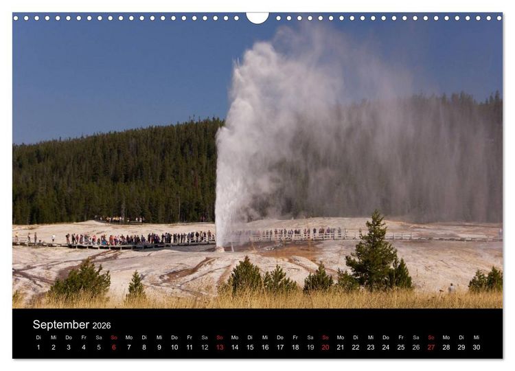 Produktbild: Yellowstone Impressionen (Wandkalender 2026 DIN A3 quer), CALVENDO Monatskalender