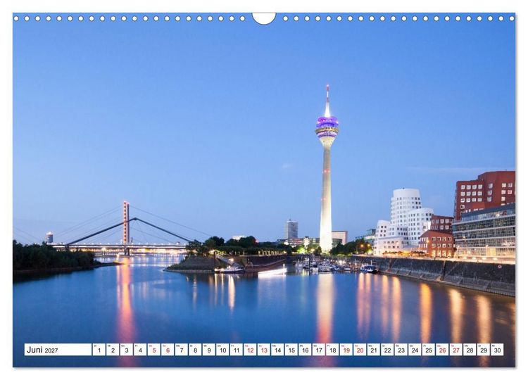 Produktbild: D&uuml;sseldorf - Momente einer Reise (Wandkalender 2027 DIN A3 quer), CALVENDO Monatskalender