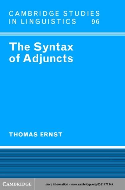 Produktbild: Syntax of Adjuncts