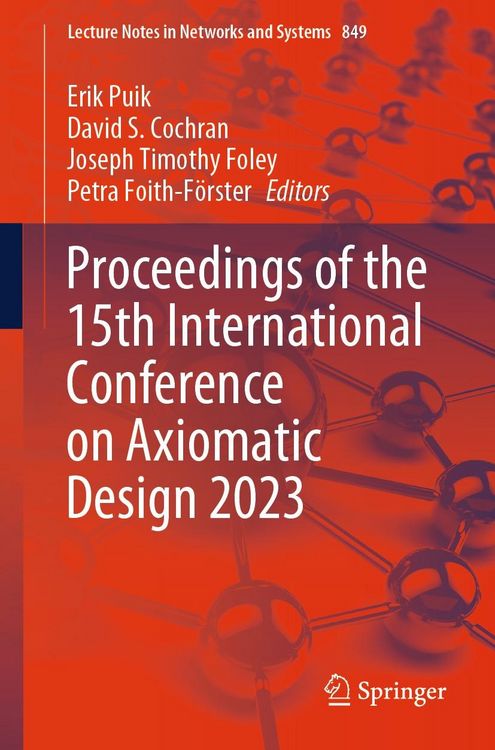 Produktbild: Proceedings of the 15th International Conference on Axiomatic Design 2023
