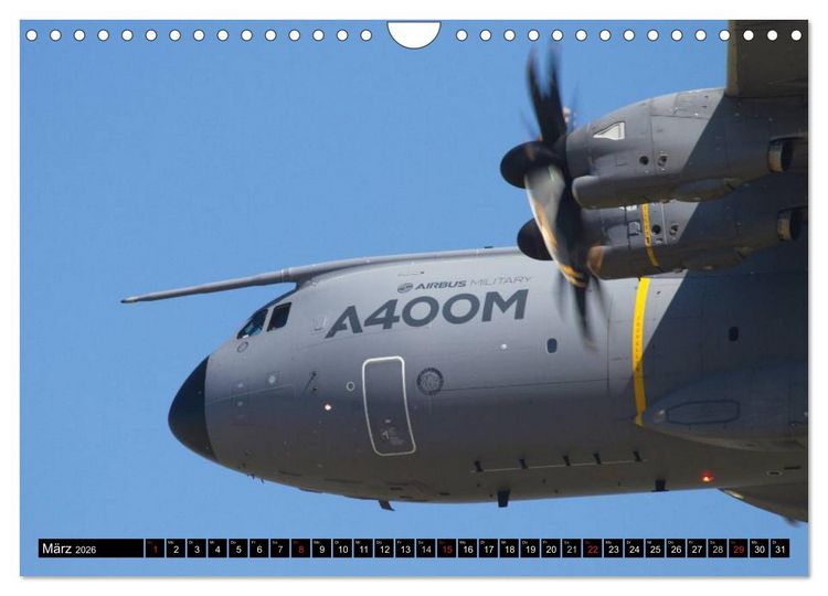 Produktbild: Augenblicke in der Luft: Airbus A400M (Wandkalender 2026 DIN A4 quer), CALVENDO Monatskalender