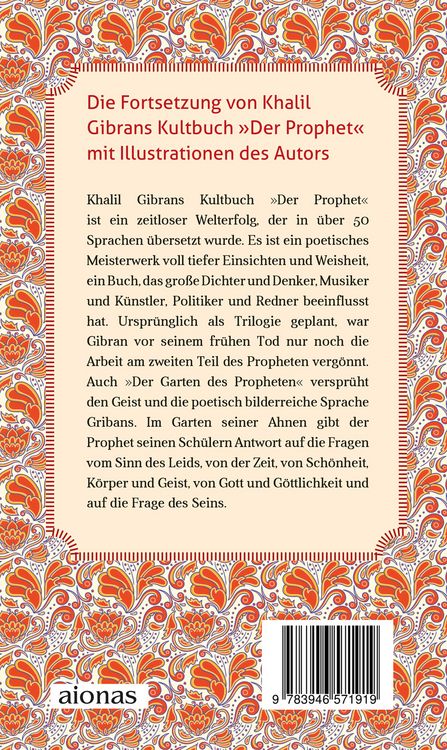 Produktbild: Der Garten des Propheten. Khalil Gibran. Illustrierte Ausgabe