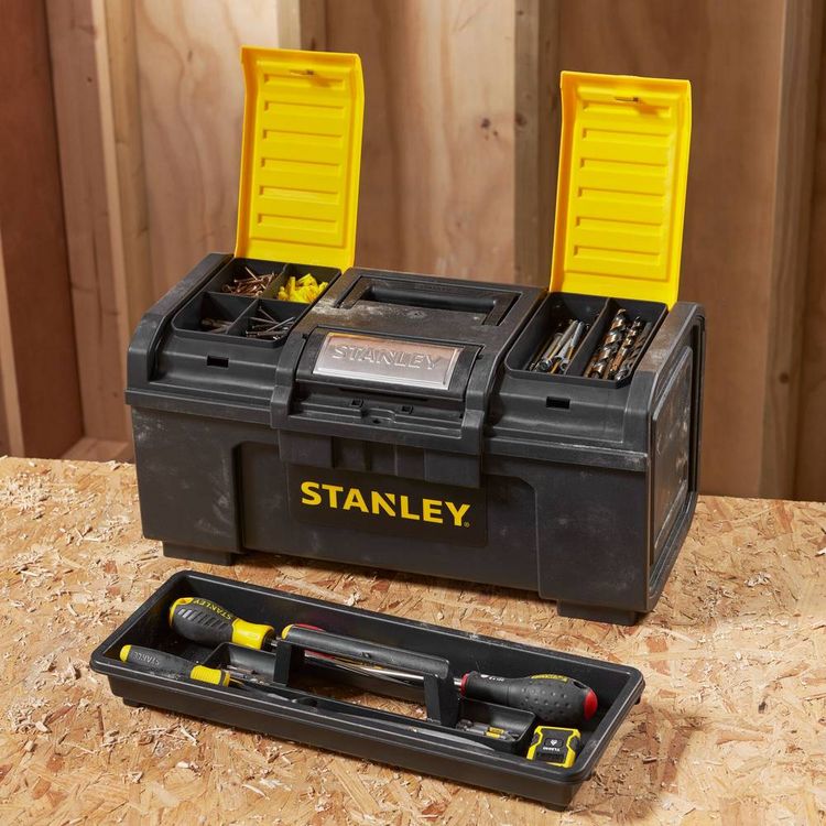 Produktbild: STANLEY 1-79-217 1-79-217 Werkzeugbox Kunststoff Schwarz, Gelb