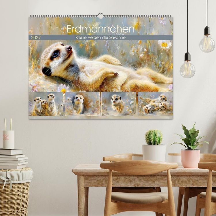 Produktbild: Erdm&auml;nnchen. Kleine Helden der Savanne (Wandkalender 2027 DIN A2 quer), CALVENDO Monatskalender