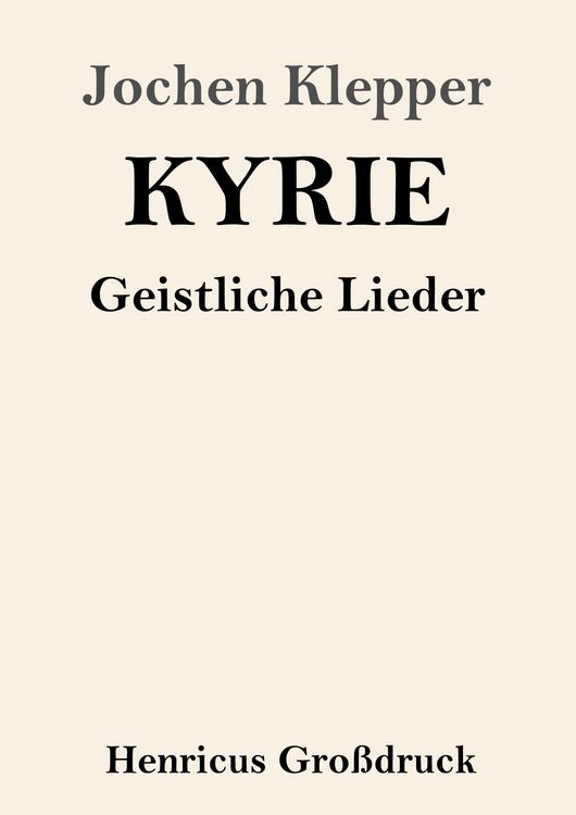 Produktbild: Kyrie (Gro&szlig;druck)