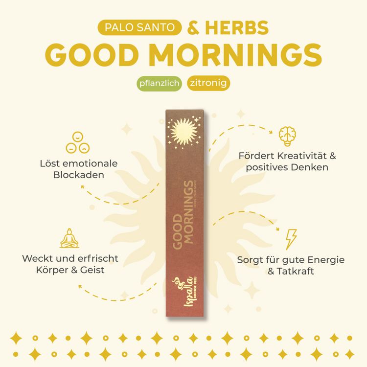 Produktbild: Palo Santo Good Morning R&auml;ucherst&auml;bchen