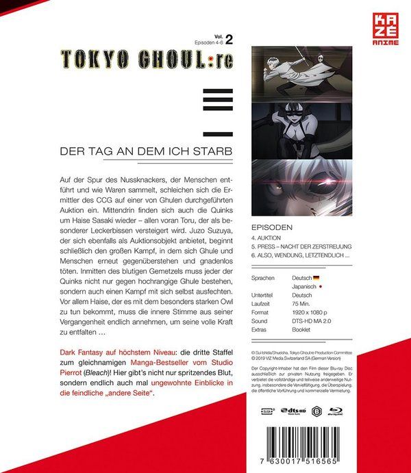 Produktbild: Tokyo Ghoul:re (3.Staffel) - Blu-ray 2