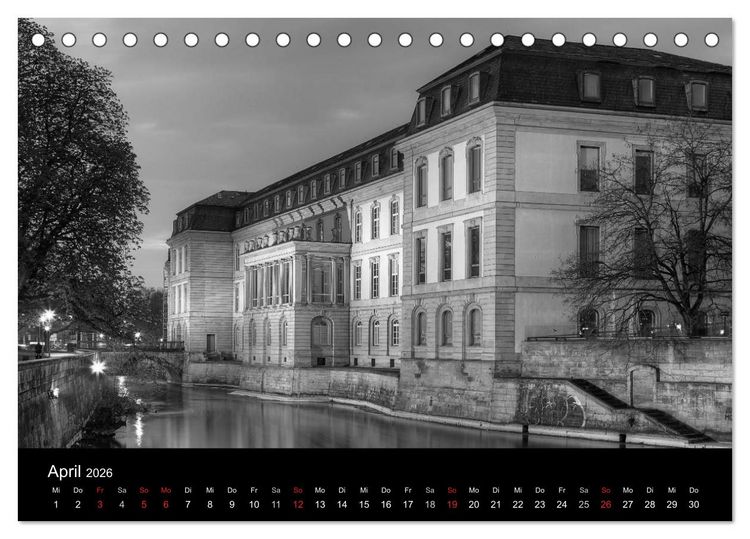 Produktbild: Hannover Monochrome Impressionen (Tischkalender 2026 DIN A5 quer), CALVENDO Monatskalender