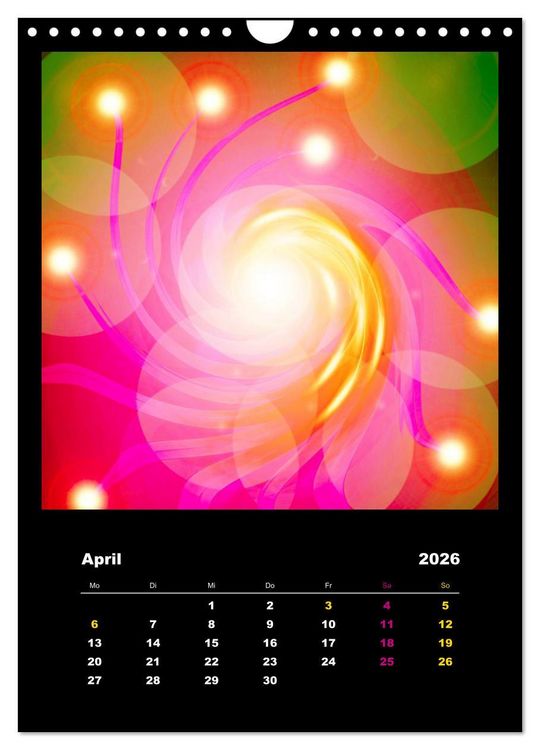 Produktbild: Energie-Spiralen 2026 (Wandkalender 2026 DIN A4 hoch), CALVENDO Monatskalender
