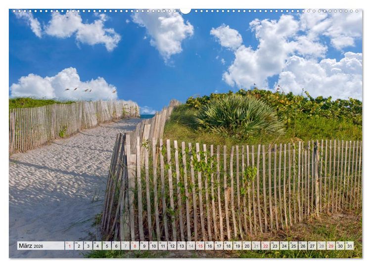 Produktbild: Miami Beach und Art Deco District (Wandkalender 2026 DIN A2 quer), CALVENDO Monatskalender