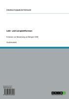 Produktbild: Lehr- und Lernplattformen