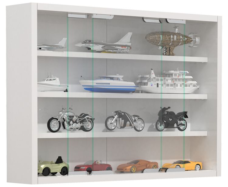 Produktbild: H&auml;ngevitrine Wandvitrine Sammel Deko Agisa M