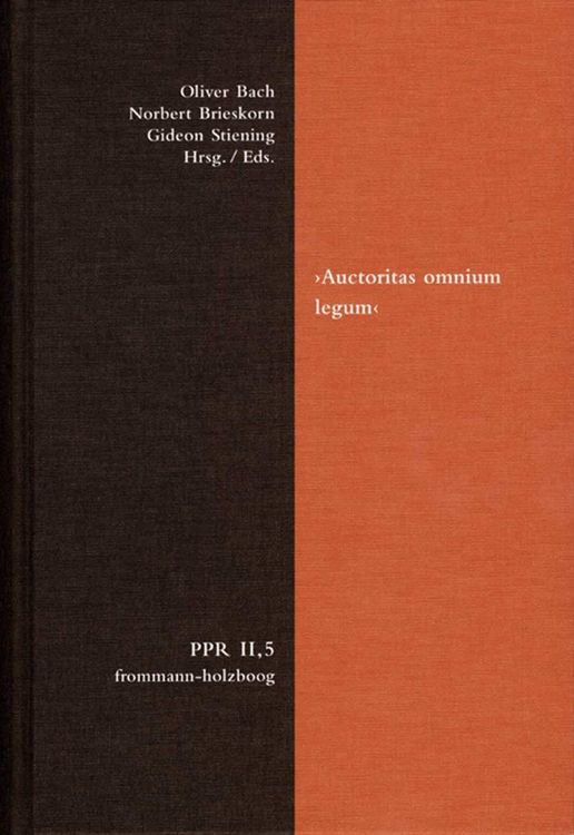 Produktbild: 'Auctoritas omnium legum'