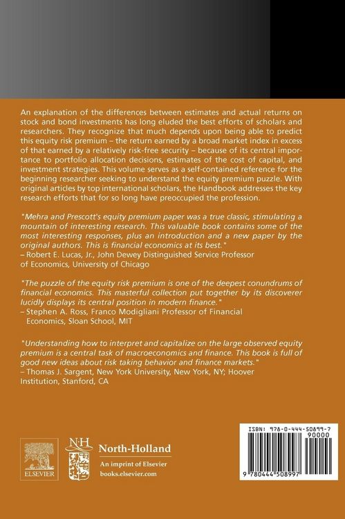 Produktbild: Handbook of the Equity Risk Premium