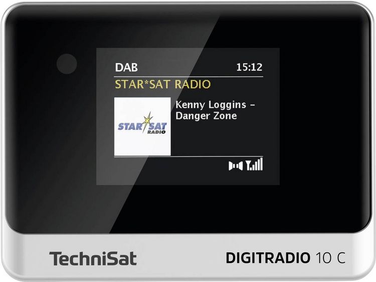 Produktbild: TechniSat DIGITRADIO 10 C Tischradio DAB+, UKW Bluetooth&reg; Inkl. Fernbedienung, Weckfunktion Schwarz/Silber