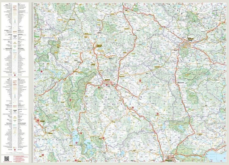 Produktbild: MARCO POLO Reisekarte Albanien, Nordmazedonien 1:450.000