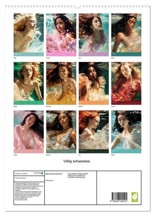 Produktbild: V&ouml;llig schwerelos (hochwertiger Premium Wandkalender 2026 DIN A2 hoch), Kunstdruck in Hochglanz