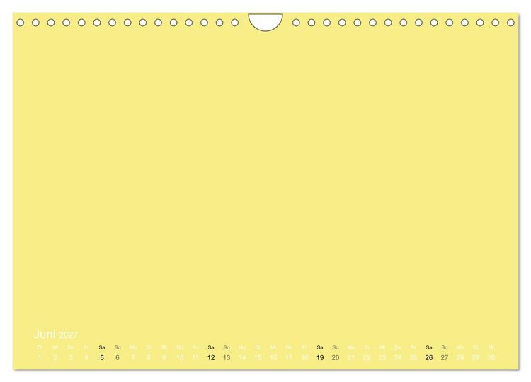 Produktbild: Bastelkalender - Gelb (Wandkalender 2027 DIN A4 quer), CALVENDO Monatskalender