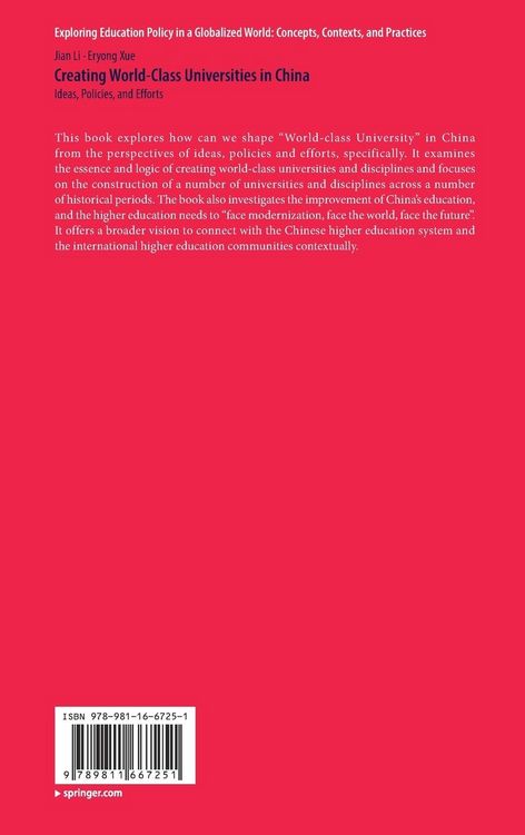 Produktbild: Creating World-Class Universities in China