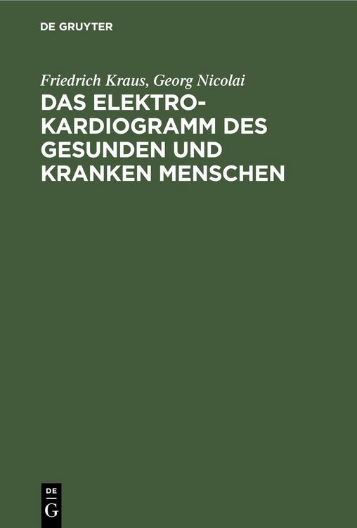 Produktbild: Das Elektrokardiogramm des gesunden und kranken Menschen