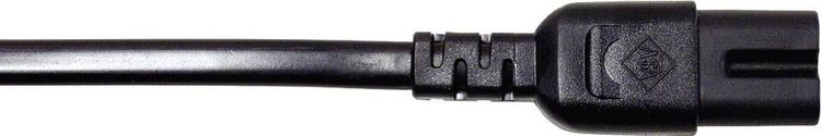 Produktbild: Manhattan Strom Anschlusskabel [1x Euro-Stecker - 1x Kleinger&auml;te-Stecker C8] 1.80m Schwarz