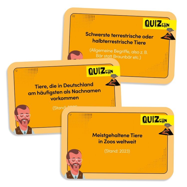 Produktbild: QUIZehn &ndash; Natur & Nonsens. Das listige Spiel um die Top 10