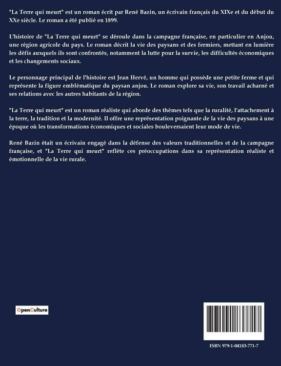 Produktbild: La Terre Qui Meurt