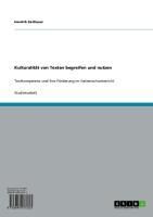 Produktbild: Kulturalit&auml;t von Texten begreifen und nutzen