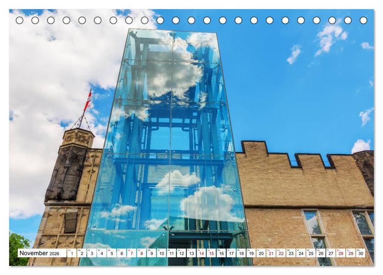 Produktbild: Architektonische Zeitspr&uuml;nge (Tischkalender 2026 DIN A5 quer), CALVENDO Monatskalender