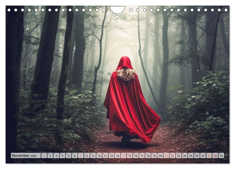 Produktbild: Zauberhafte M&auml;rchen aus aller Welt (Wandkalender 2026 DIN A4 quer), CALVENDO Monatskalender