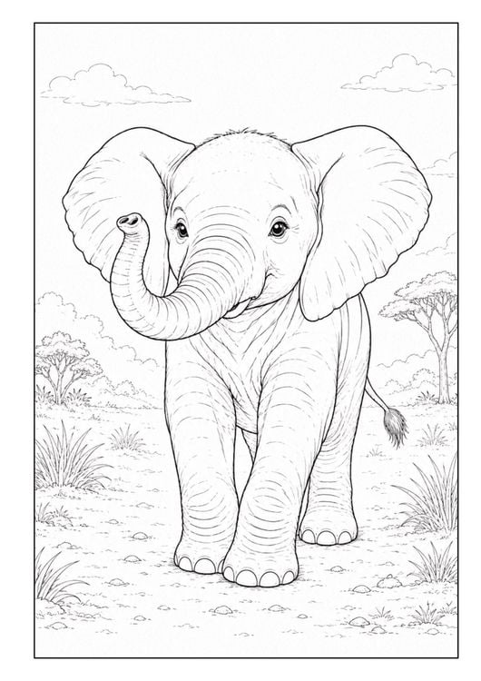 Produktbild: Wundersch&ouml;ne Tierwelt Malbuch f&uuml;r Kinder ab 8 Jahren mit 50 sch&ouml;nen Ausmalmotiven