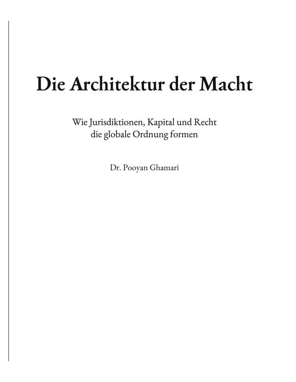 Produktbild: Die Architektur der Macht