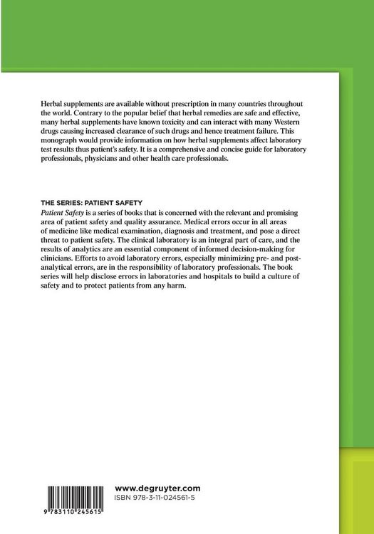 Produktbild: Effects of Herbal Supplements on Clinical Laboratory Test Results