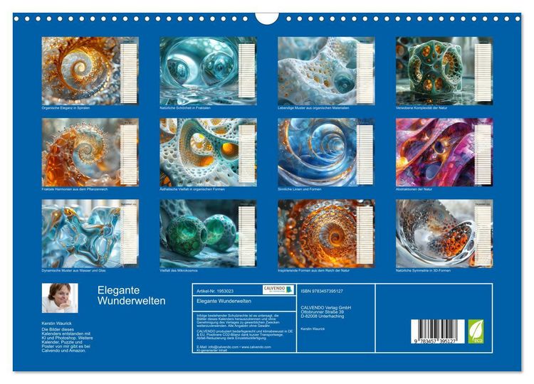 Produktbild: Elegante Wunderwelten (Wandkalender 2026 DIN A3 quer), CALVENDO Monatskalender