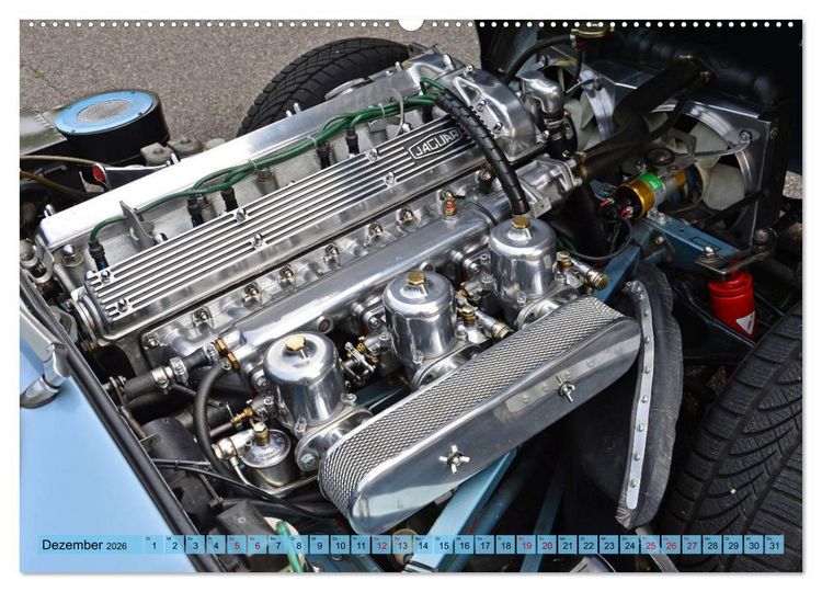 Produktbild: Jaguar E-Type - Die Raubkatze (hochwertiger Premium Wandkalender 2026 DIN A2 quer), Kunstdruck in Hochglanz