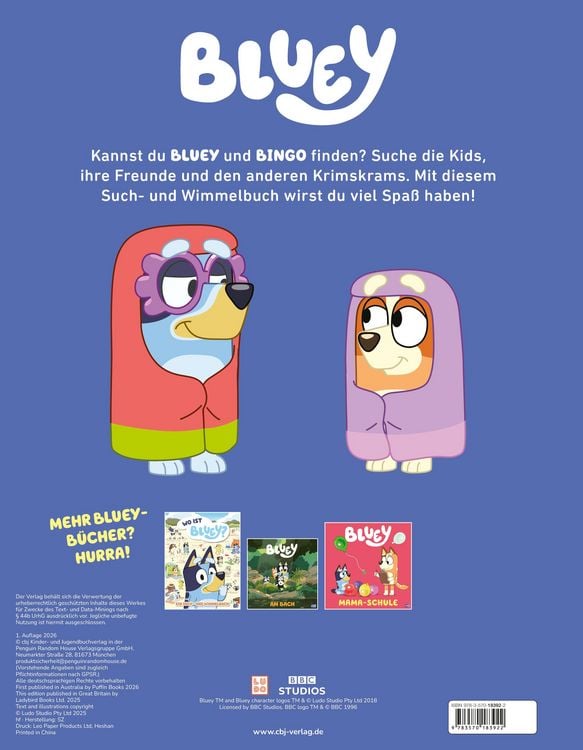 Produktbild: BLUEY &ndash; Wo sind Bluey und Bingo?