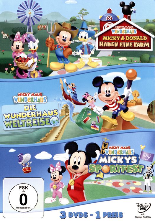 Produktbild: Micky Maus Wunderhaus - Sportfest/Weltreise/Farm (Dreierpack) [3 DVDs]
