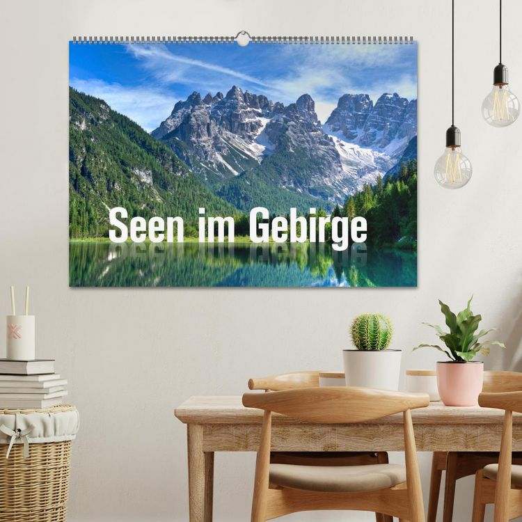 Produktbild: Seen im Gebirge (Wandkalender 2026 DIN A2 quer), CALVENDO Monatskalender