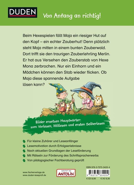 Duden Leseprofi – Mit Bildern lesen lernen: Der geheimnisvolle Zauberhut, Erstes Lesen
