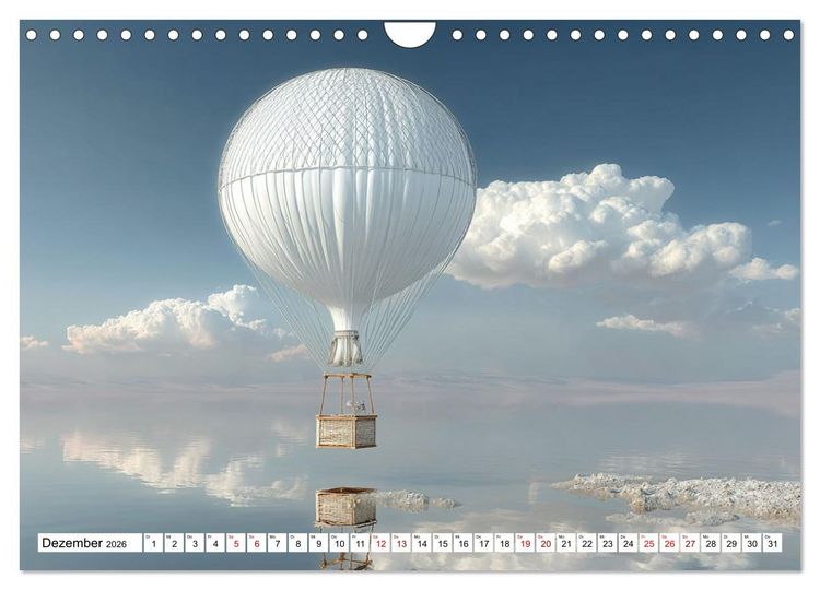 Produktbild: Himmelsmagie in Ballonfarben (Wandkalender 2026 DIN A4 quer), CALVENDO Monatskalender